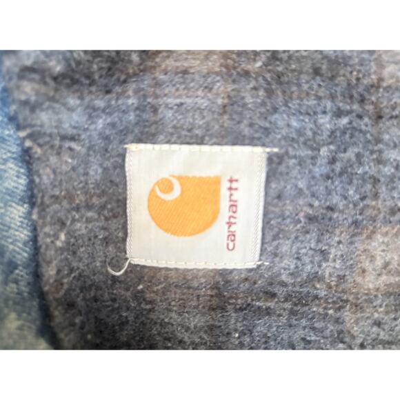 Carhartt J11 DST Vintage 2005 Denim Jean Jacket Flannel Lined Men's - Picture 2 of 4